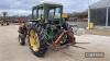 John Deere 2130 2wd Tractor c/w Quicke loader , Duncan cab, bale spike and other attachments, registration documents in office Reg. No. MPV 178P - 8