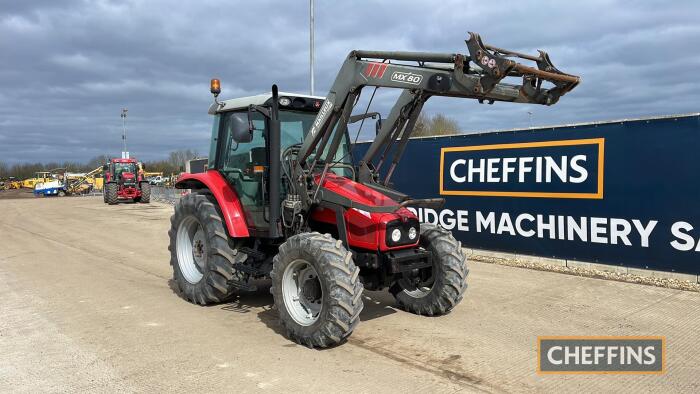 Massey Ferguson 5455 Tractor c/w MX80 loader Reg. No. SJ05 HDK