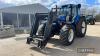 New Holland TM165 Tractor c/w Quicke 990 loader, 40kph, air con, cab suspension Reg. No. EZ02 KMZ - 4