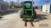 John Deere 6330 Tractor c/w Power Quad, JD 633 loader, pallet forks, 40kph, air con - 2