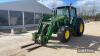 John Deere 6330 Tractor c/w Power Quad, JD 633 loader, pallet forks, 40kph, air con - 4