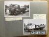 Various steam engines; a photo album of 44 images to include Marshall, Clayton, Ransome, Sentinel, Robey, Allen, Brown & May, Yorkshire etc. Archive copy and later images annotated in the same hand, various sizes - 7