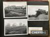 Steam trains and early transport; 3 photo albums covering Isle of Man trains, veteran cars etc, 100 plus images, archive copy and later - 3