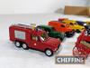 Qty diecast and kit-built vehicles including Ferguson van, British Telecom vans, Police and Fire Service, Morris Ital, Citroen, Austin Metro, Range Rover, LDV etc. c. 1:48 scale - 3