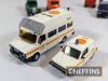 Qty diecast and kit-built vehicles including Ferguson van, British Telecom vans, Police and Fire Service, Morris Ital, Citroen, Austin Metro, Range Rover, LDV etc. c. 1:48 scale - 7