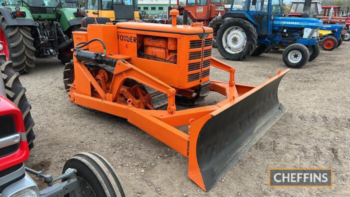 FOWLER FD3 diesel CRAWLER TRACTOR Fitted with a Bray dozer blade and subject to a full mecahnical restoration in 2018. Engine fully reconditioned, starter motor and dynamo reconditioned and tractor electrical system rewired. New tinwork to seat, battery