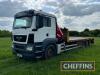 2013 MAN TGS 26-400 6x2 8 speed manual beavertail plant Lorry Reg. No. NX13 KLZ Chassis No. WMA18SZZ0DW181360 A rigid beavertail with hydraulic lift arm and ramps, sleeper cab and currently displaying 260,000kms. Digital tachograph just been calibrated. F - 7