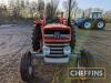 1972 MASSEY FERGUSON 135 3cylinder diesel TRACTOR Reg No. TAV 755K Serial No. 408007 A well presented example with folding rollover bar. V5 and older registration documents in office - 7