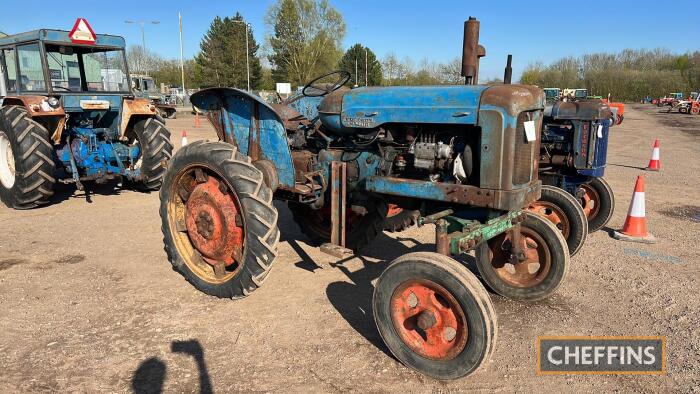 1952 FORDSON E1A Major 4cylinder diesel TRACTOR Fitted with a County High Crop conversion. Runs and drives