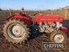 1978 MASSEY FERGUSON 135 3cylinder diesel TRACTOR Serial No. 5T3X140844 A well presented example with underslung exhaust. 6no. front weights fitted. Key and Spanish logbook in office - 2