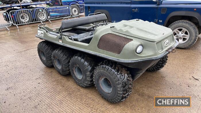 2005 Argo Avenger 8x8 Amphibious All Terrain Vehicle Purchased new by Jeremy Clarkson and comes c/w operation manual, service manual, safety video and signed photo of Jeremy Clarkson. Fitted with a Kohler water cooled engine supplied by Wash & Co Ltd