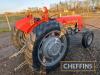 1958 MASSEY FERGUSON 65 diesel TRACTOR Reg. No. WWU 735 Serial No. SNY502866 Presenting in good useable order. This 65 starts readily and drives well. It appears to have received some mechanical restoration whilst keeping the tinwork looking original. - 2