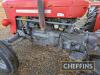 1958 MASSEY FERGUSON 65 diesel TRACTOR Reg. No. WWU 735 Serial No. SNY502866 Presenting in good useable order. This 65 starts readily and drives well. It appears to have received some mechanical restoration whilst keeping the tinwork looking original. - 24