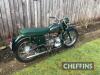 1957 200cc Velocette Valiant MOTORCYCLE Reg. No. 355 XVR Frame No. 104833 Engine No. V200/1053 Produced between 1957 and 1963 just 1,600 examples are believed to have been produced. 355 XVR is amongst the first produced and has been completely restored by - 2