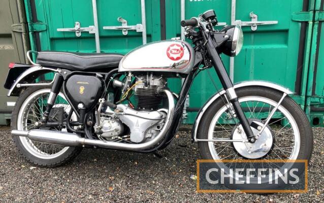 1955 650cc BSA Rocket Gold Star replica MOTORCYCLE Reg. No. NVS 517 Frame No. CA7 13293 Engine No. DA10 5396 An accompanying Owners Club dating certificate identifies the 1955 frame as being a Shooting Star fitted with a 1959 A10 Golden Flash engine. The