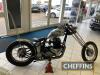 1958 650cc BSA A10 Chopper MOTORCYCLE Reg. No. VUV 221 Frame No. FA7-2955 Engine No. DA10-3919* The current owner took this striking A10 chopper in as a part exchange in order to show it off in the car showroom. It has drawn people in for the last year an