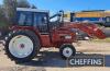 1981 INTERNATIONAL 484 3cylinder diesel TRACTOR Reg. No. XFW 814X Fitted with a front loader