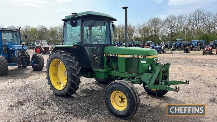 1986 JOHN DEERE 1640 4cylinder diesel TRACTOR Reg. No. C426 AAH Serial No. 230032 Owned from new by British Sugar Field Trials which subsequently become BBRO and has just done 1,253hrs from new. Described by the vendor as being in highly original conditio