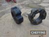 2no. CNH 454kg rear wheel weights - 2