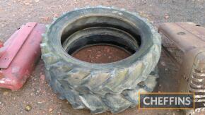 2no. 12.4/11-36 rear tyres, one Goodyear 'Diamond'