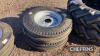 2no. 750x16 wheel, tyre and tube, unused