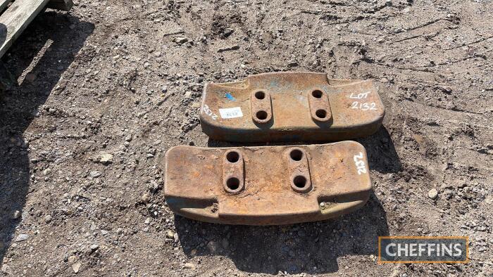 2no. Fordson front weights