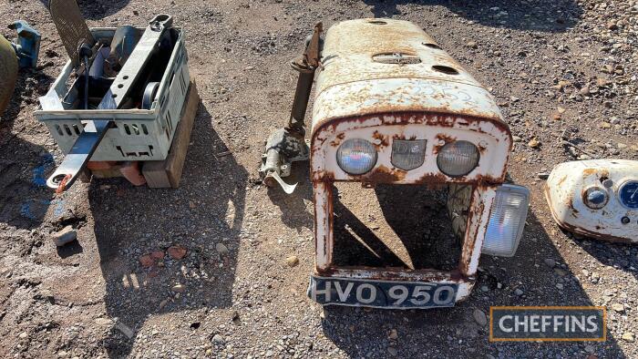 David Brown Selectamatic tractor bonnet together with steering box