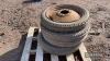 4no. 4.00x19 Massey Ferguson 35/135 front wheels and tyres - 3