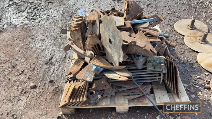 Pallet of plough spares