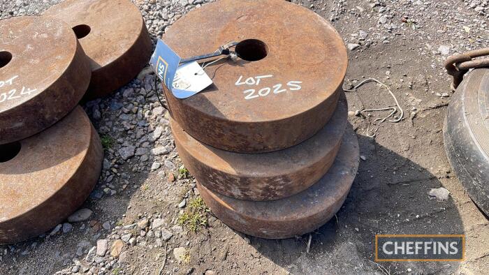 3no. plough weights