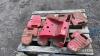 Set of 8no. Ferguson front tractor weights and carrier modified to fit Ferguson 35 - 2