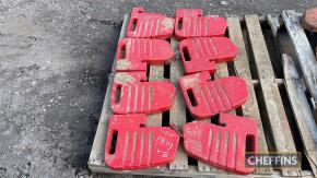 Set of 8no. Ferguson front tractor weights