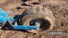 Ransomes 108 plough depth wheel assembly, NOS - 3