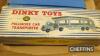 Dinky; Pullmore car transporter No. 582, Horse box No. 581 and Elevator loader No. 564. All boxed - 2