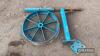 Single trailed plough wheel with axle - 4