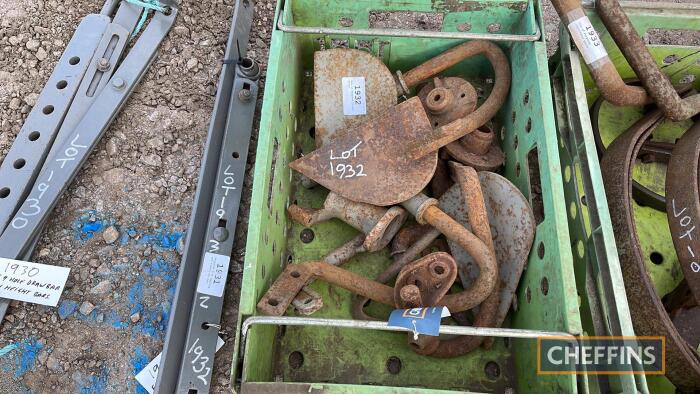 Box of Ferguson plough parts