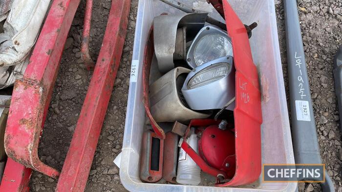 Massey Ferguson 135 headlights and battery cover