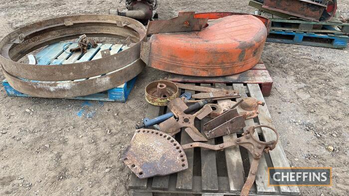 Pallet of early Case tractor parts Mostly C / L model