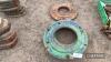 4no. Leyland rear wheels weights together with a single Ford rear wheel weight - 3