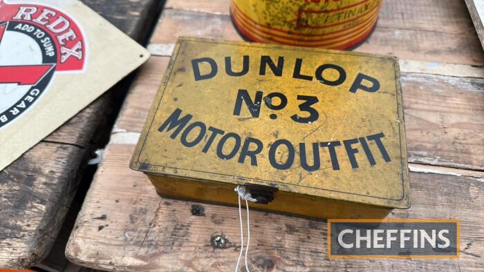 Dunlop No.3 tyre repair outfit tin