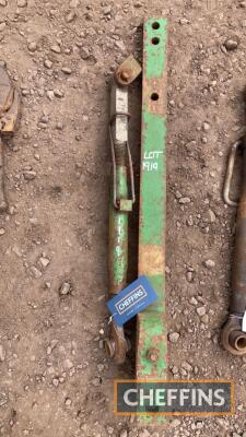 John Deere toplink and drawbar