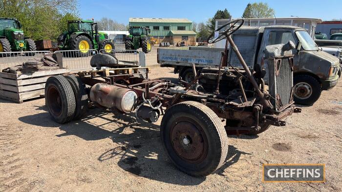 1947 Vulcan short wheelbase Tipper Lorry Reg No. KKX 451 Chassis No. 6PF3639 A restoration project that is supplied as a rolling chassis with Perkins P6 engine fitted, the cab is present and supplied. Stated to be very original and complete with Pilot hyd