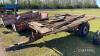 Massey Ferguson industrial trailer with leaf springs and overun brakes, for restoration - 8