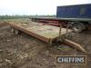 Tandem axle flat bed trailer