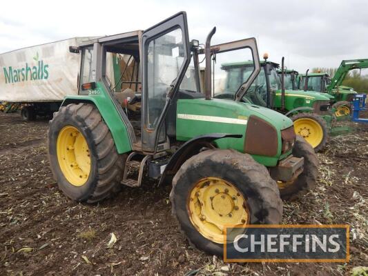 JOHN DEERE 3400 4wd TRACTOR On 16.9 R34 rear and 13.6 R24 front wheels & tyres Hours: unknown Serial No. FD3400X004637