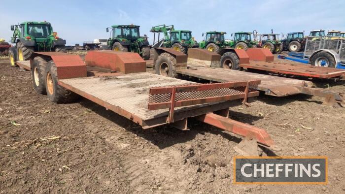 Farm made tandem axle produce transport trailer