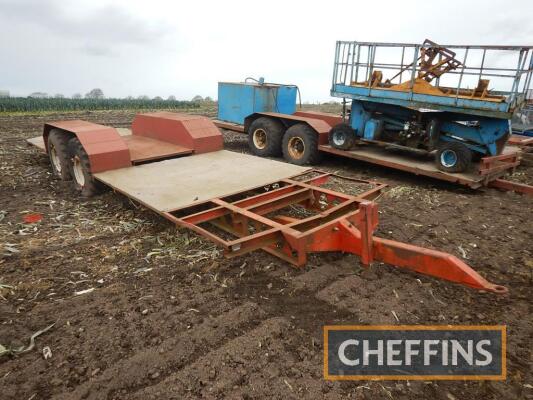 Farm made tandem axle produce transport trailer