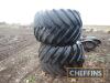 Pr. of Goodyear 66x43-25 wheels & tyres - 2