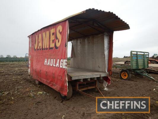 4 wheel turntable trailer and canopy