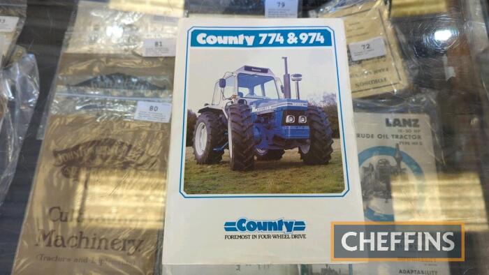 County 774/974 sales brochures